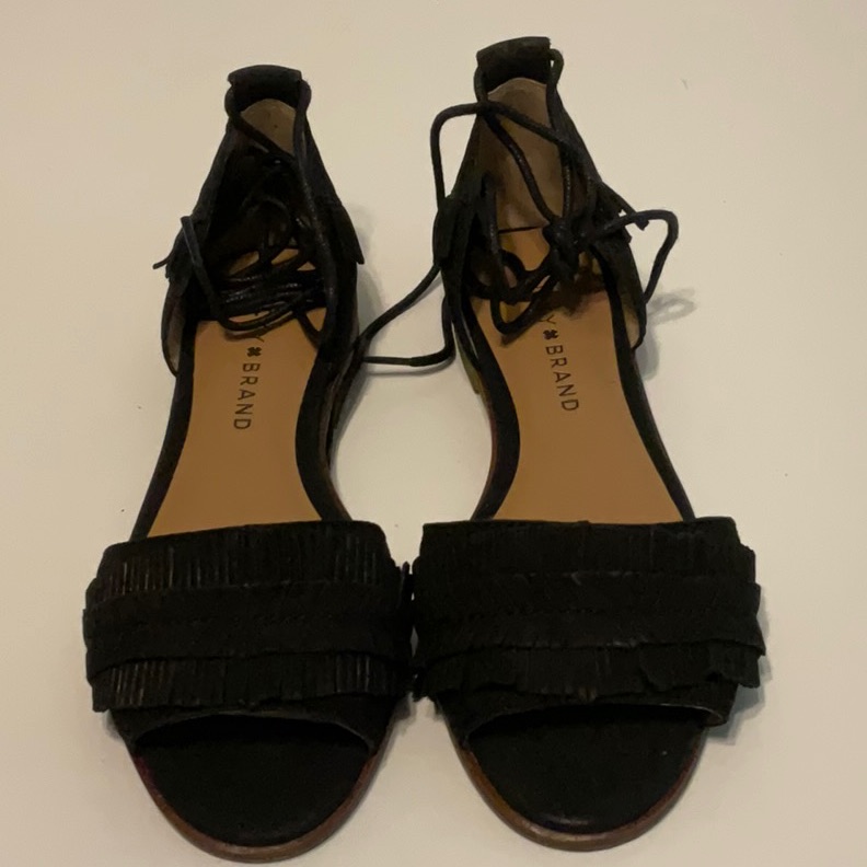 Lucky Brand Womens Gelso Sandal Size 55 Blk